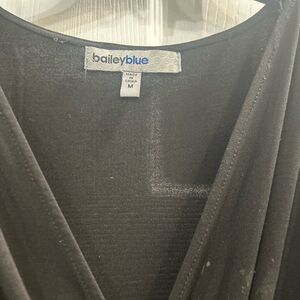 Bailey Blue Charcoal V-Neck Dress